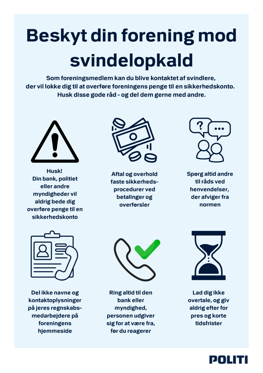 plakat politi svindel foreninger